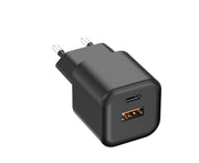 Setty tīkla lādētājs USB-A + USB-C 35W LSGaN-AC-351, melns