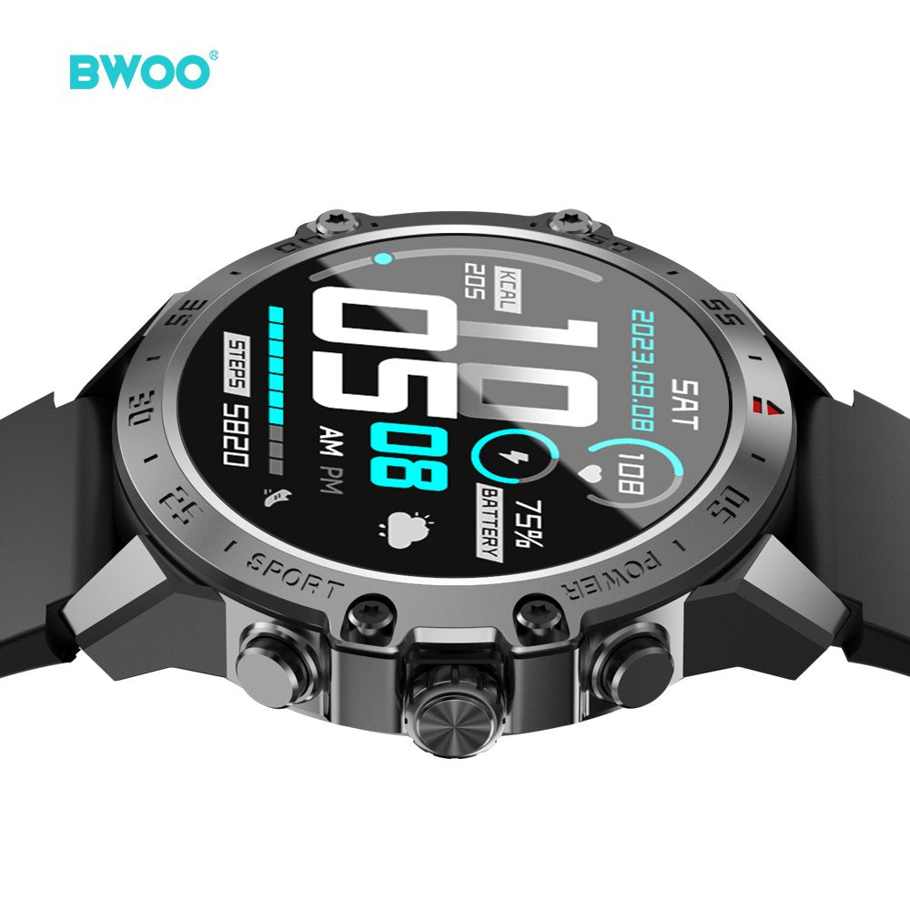 BWOO viedpulkstenis WA-08 1.43” Amoled, melns
