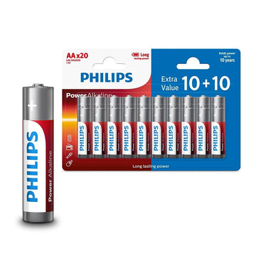 PHILIPS baterija AA LR6 blisteris 10+10gab