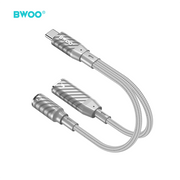 BWOO 2-in-1 adapteris no C tipa uz C tipu / 3,5 mm spraudni BZ67