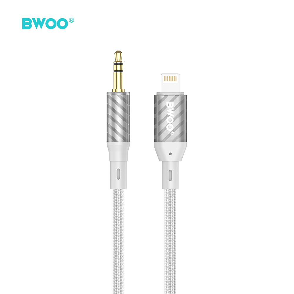 BWOO kabelis AUX Lightning uz 3.5mm Jack audio AUX073