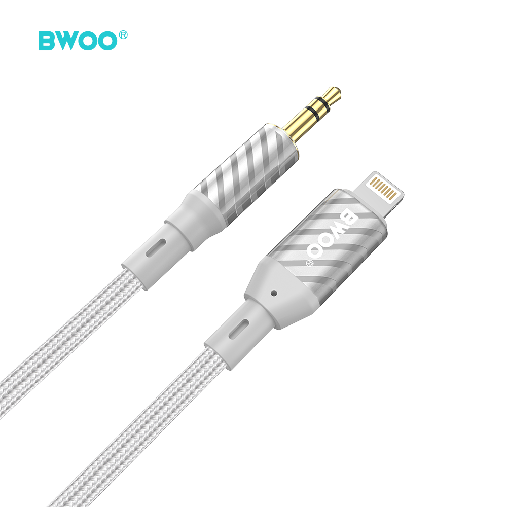 BWOO kabelis AUX Lightning uz 3.5mm Jack audio AUX073
