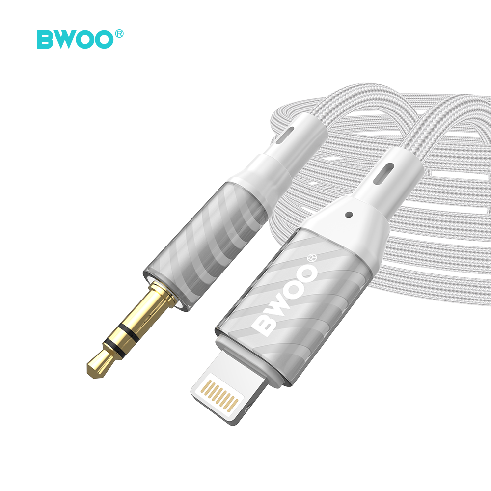 BWOO kabelis AUX Lightning uz 3.5mm Jack audio AUX073
