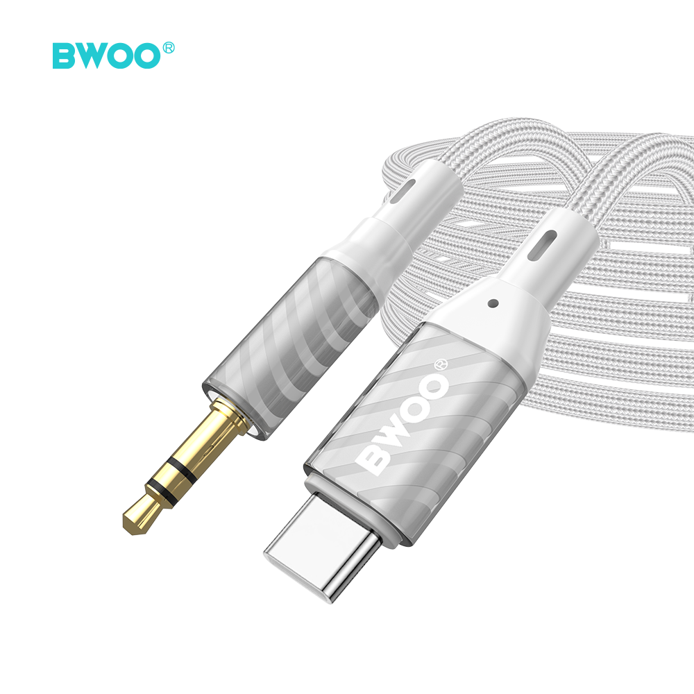 BWOO kabelis AUX Type C uz 3.5mm Jack audio AUX074