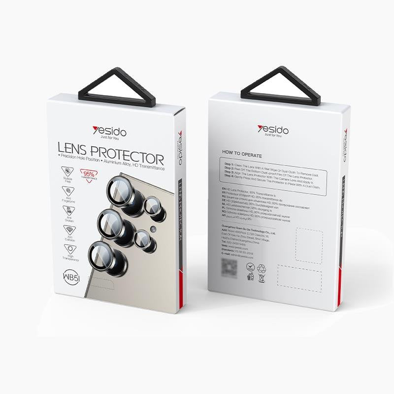 YESIDO LENS PROTECTION WB51 SAMSUNG S24/S24 ULTRA melns