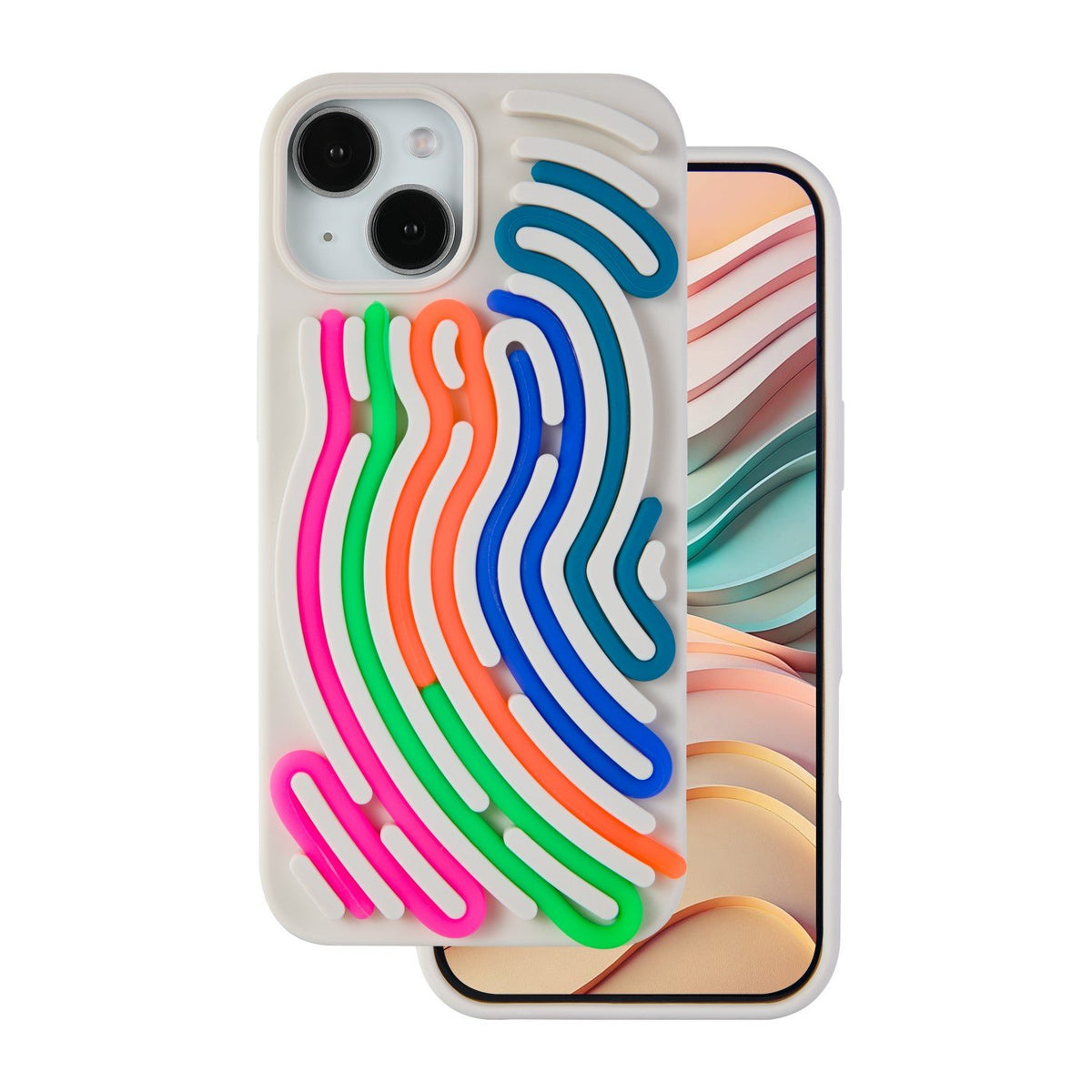 DIY Snake vāciņš iPhone 13 6,1", bēšs