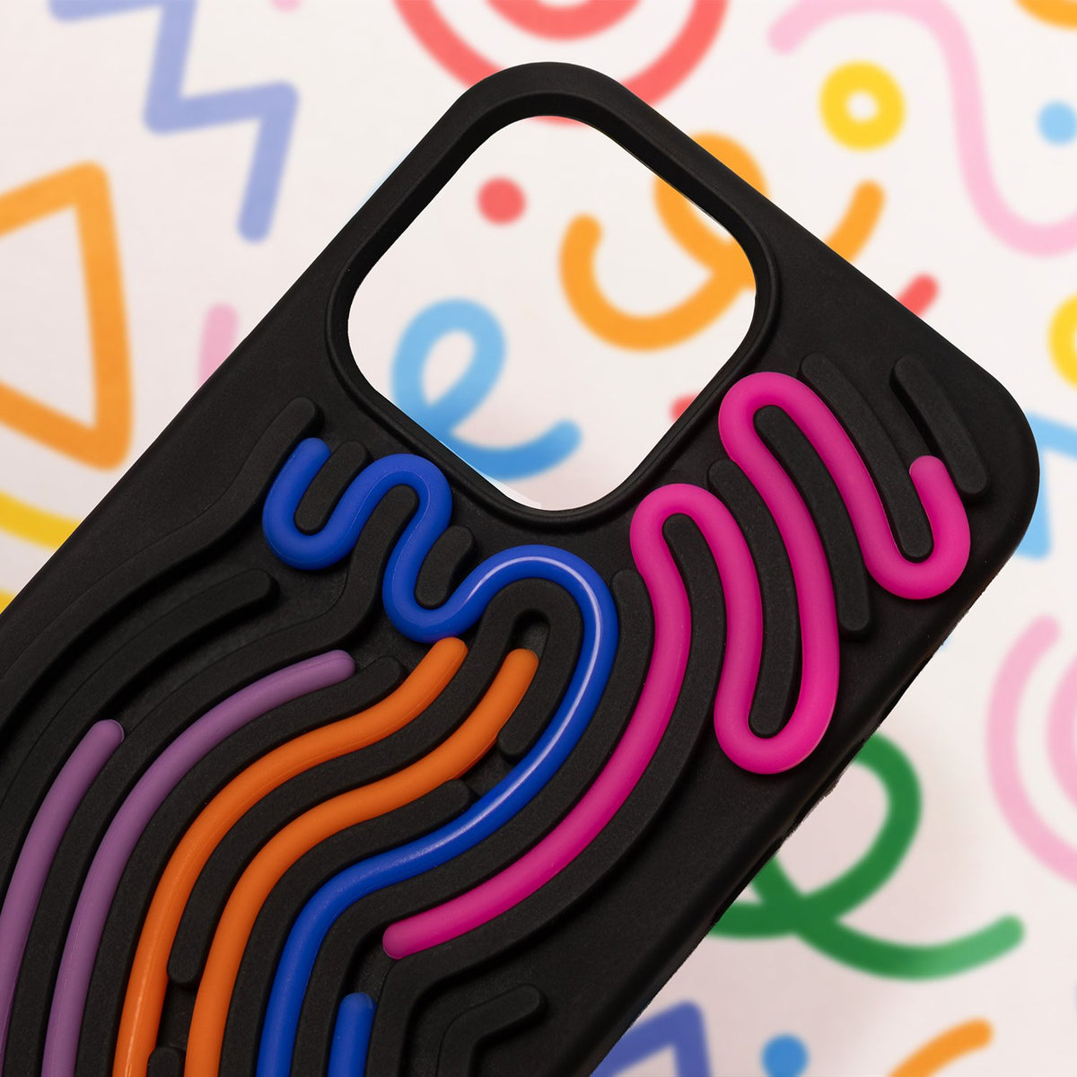 DIY Snake vāciņš iPhone 16 6,1", melns