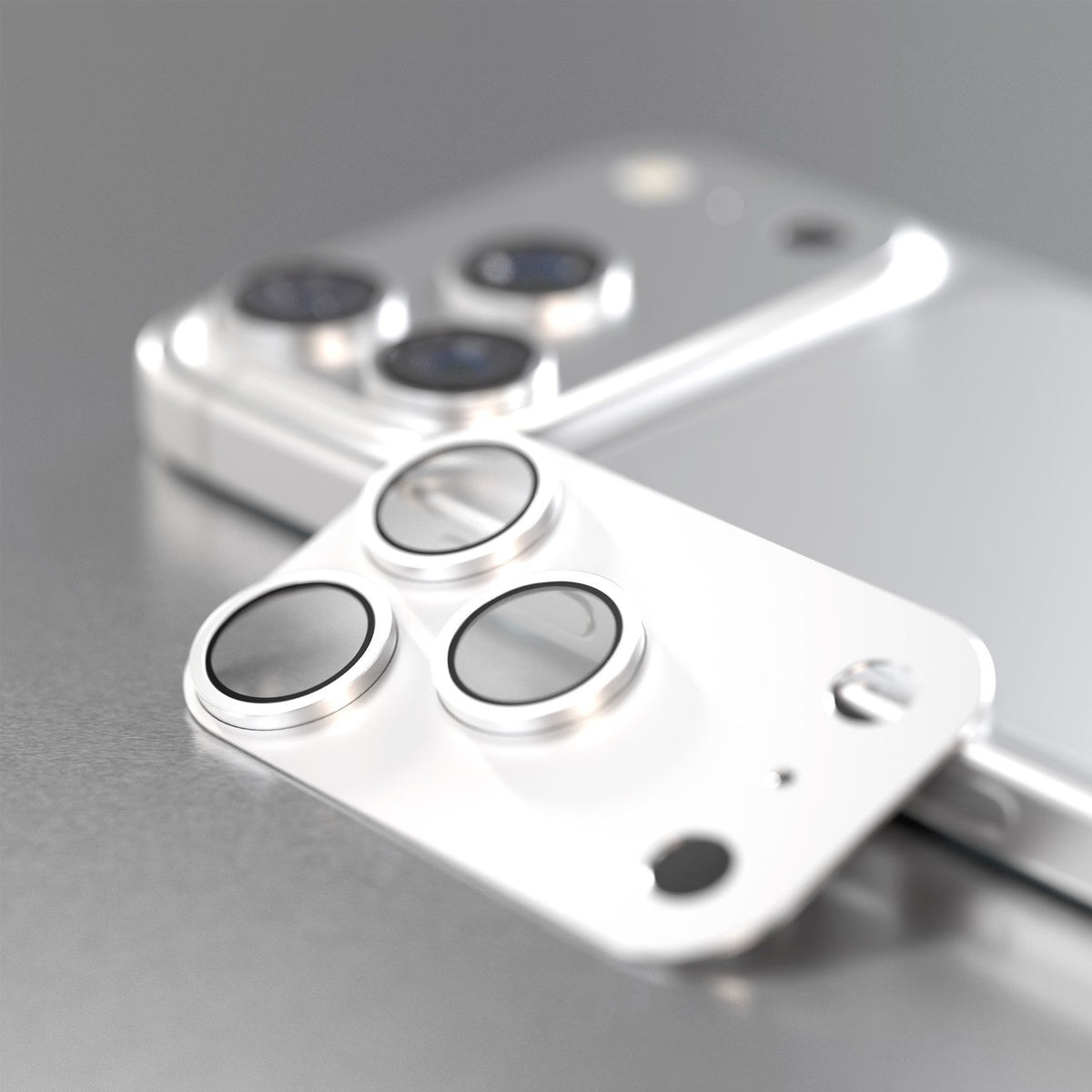 Etteri pilnīgs kameras objektīva aizsargs iPhone 17 Pro sudraba