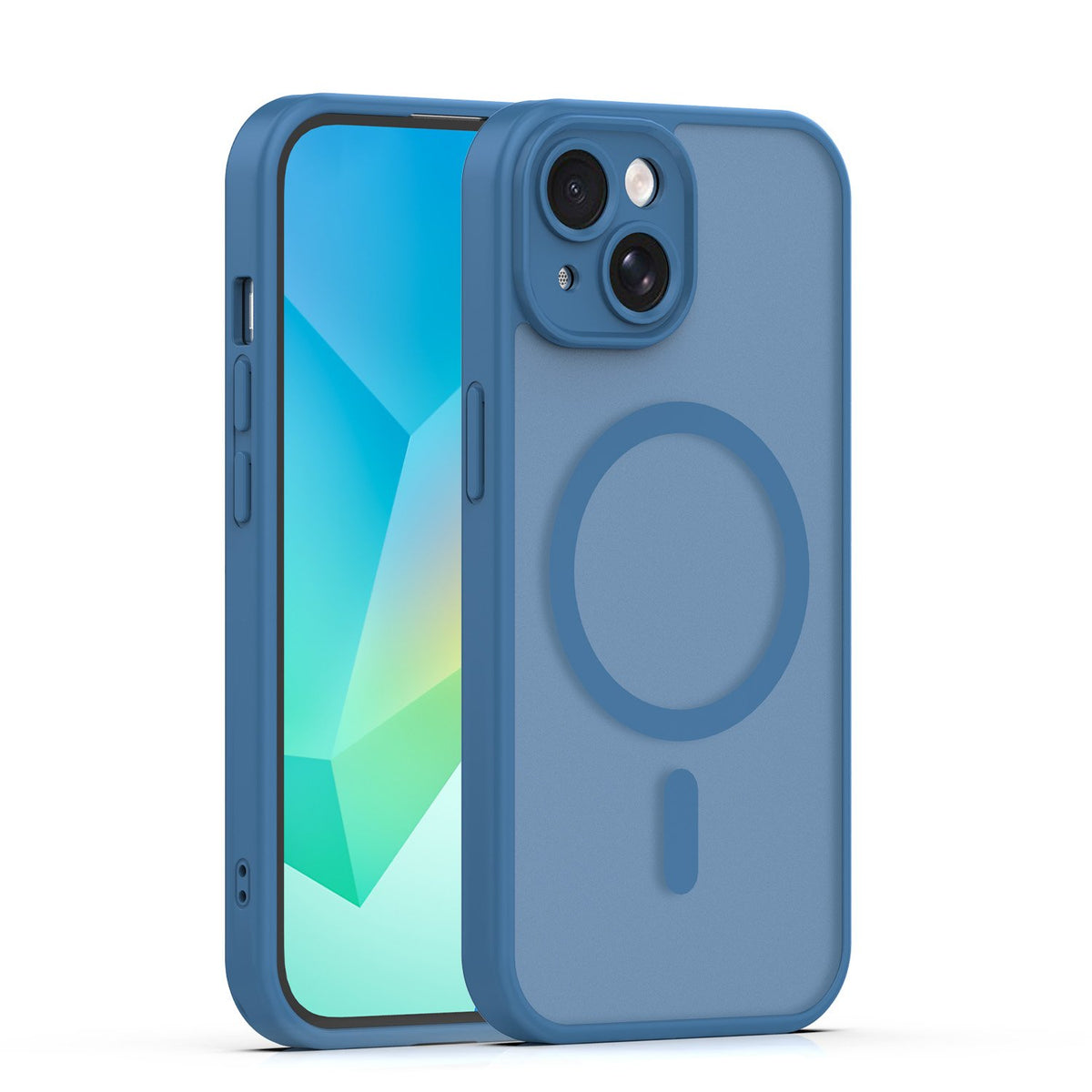 Matēts TPU vāciņš iPhone 13 6,1", tumši zils