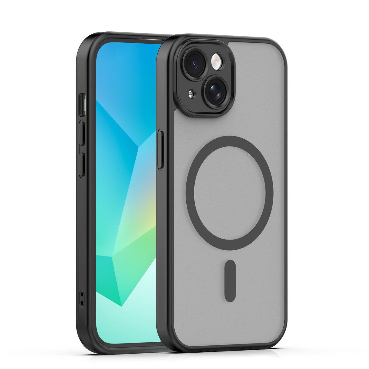 Matēts TPU vāciņš iPhone 14 6,1", melns
