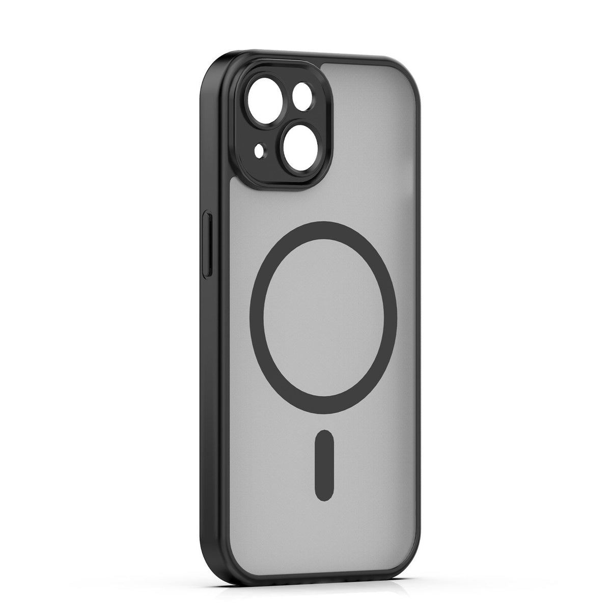 Matēts TPU vāciņš iPhone 15 6,1", melns