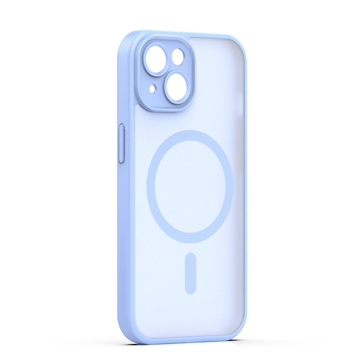 Matēts TPU vāciņš iPhone 15 6,1", gaiši zils