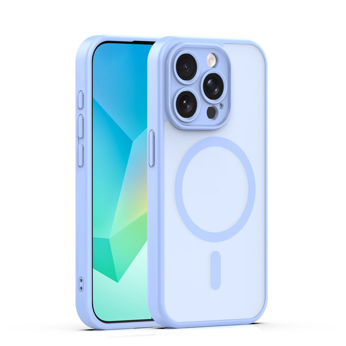 Matēts TPU vāciņš iPhone 15 Pro 6,1", gaiši zils