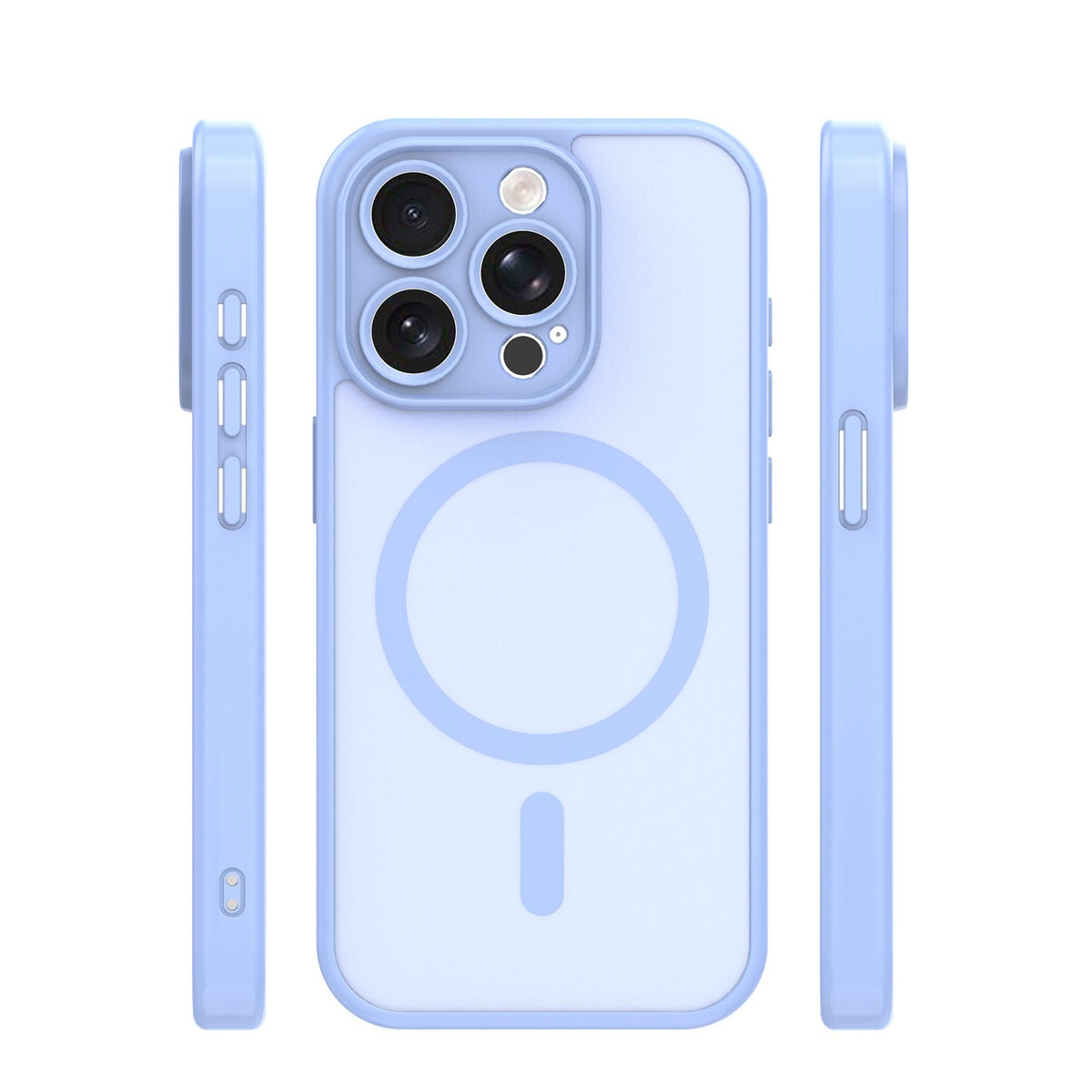 Matēts TPU vāciņš iPhone 15 Pro 6,1", gaiši zils
