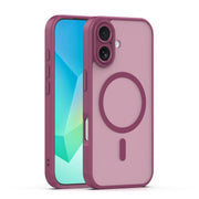 Mag Matt apvalks iPhone 17 6,3" / 18 6,3" tumši sarkanbrūns ar kameras aizsardzību