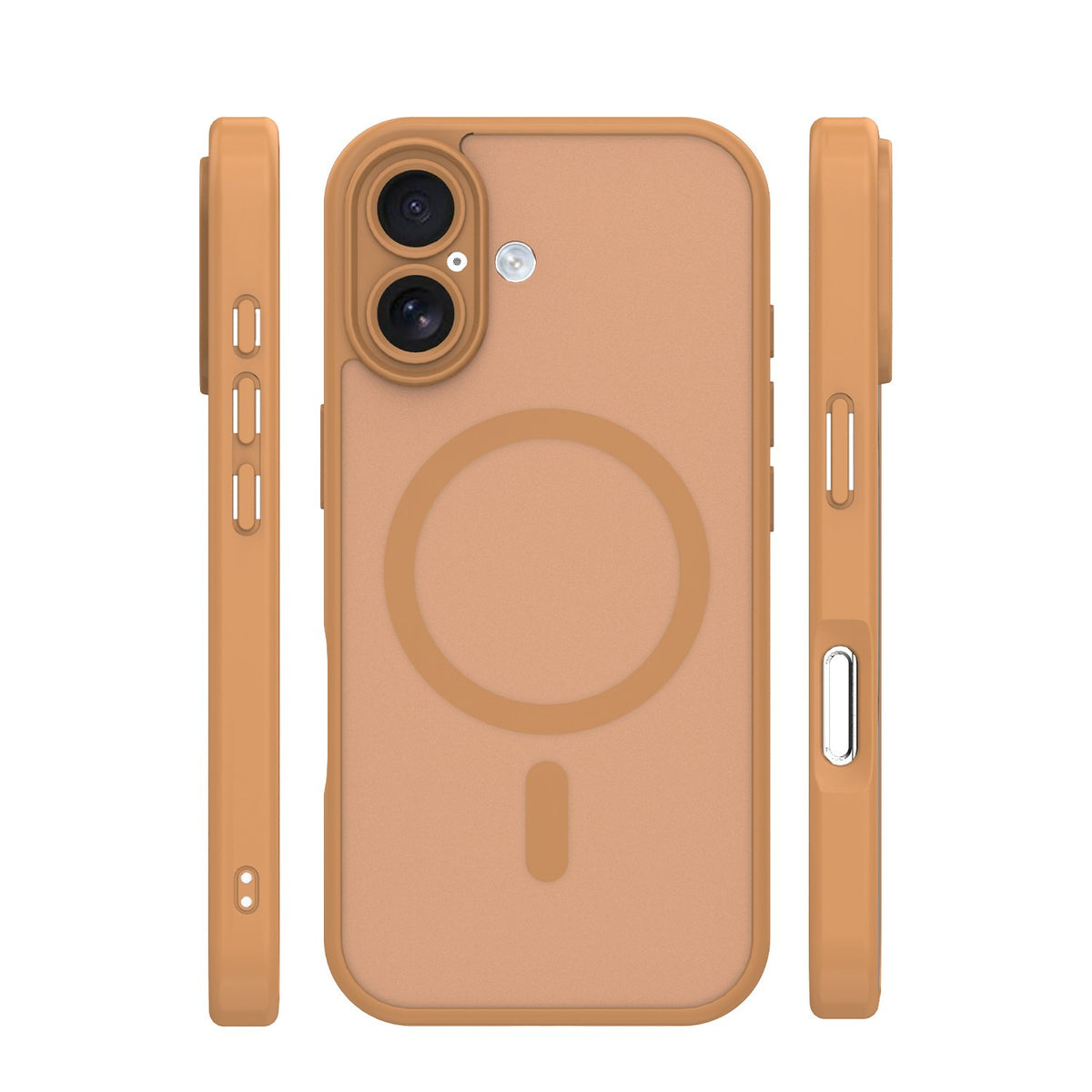 Matēts TPU vāciņš iPhone 16 6,1", brūns