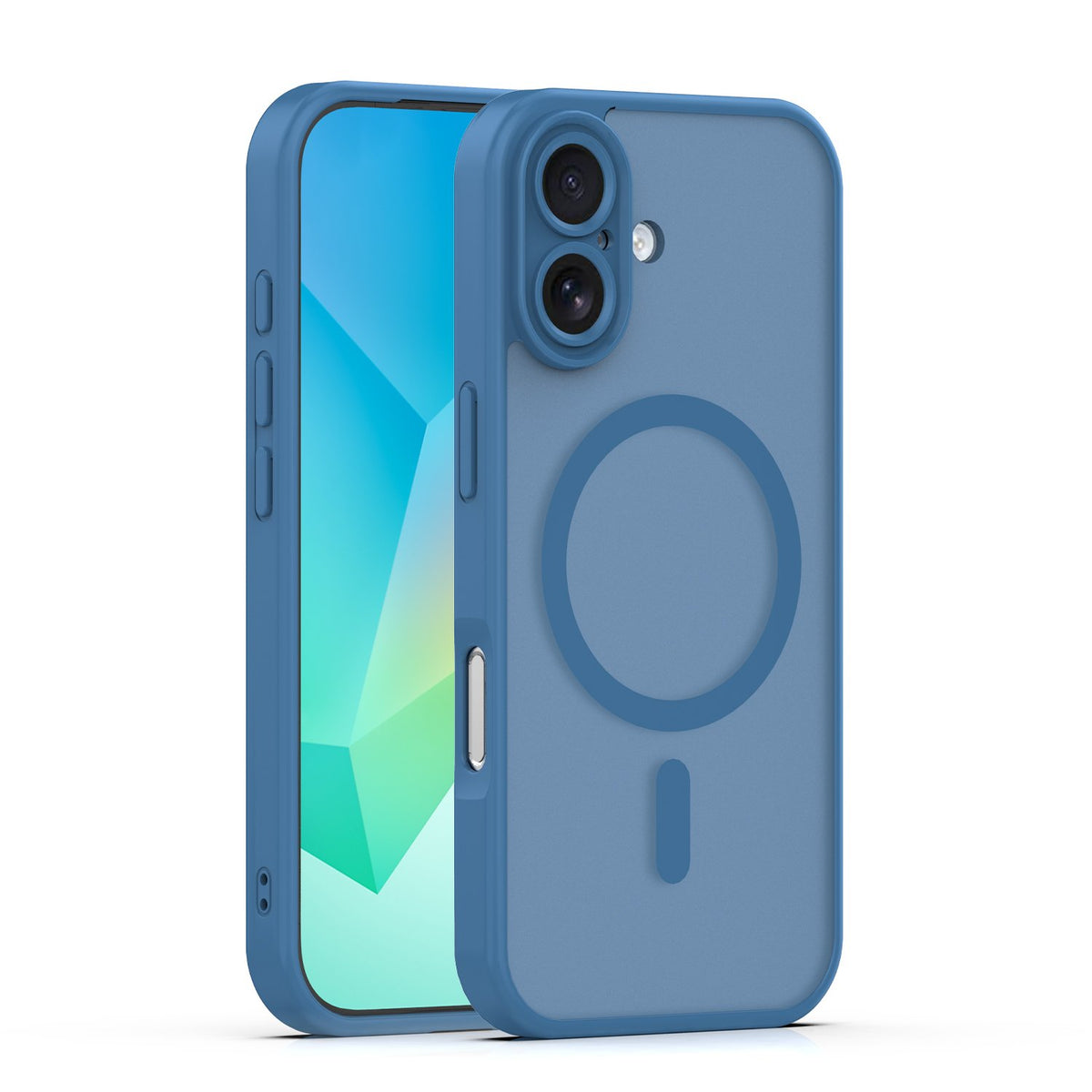 Mag Matt apvalks iPhone 17 6,3" / 18 6,3" tumši zils ar kameras aizsardzību