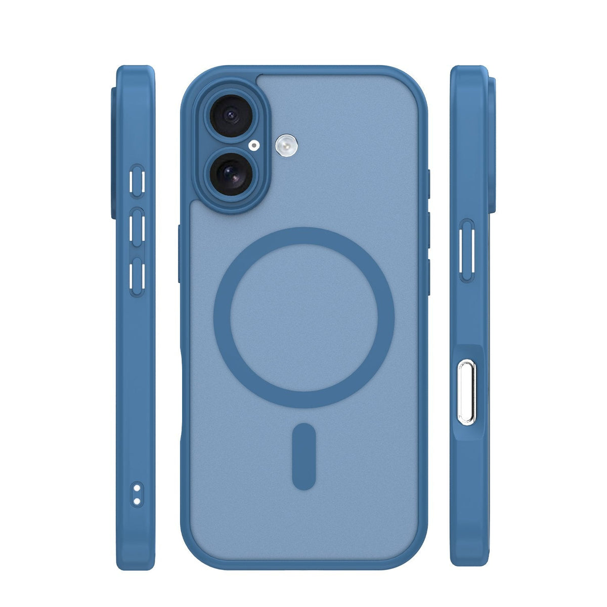 Mag Matt apvalks iPhone 17 6,3" / 18 6,3" tumši zils ar kameras aizsardzību