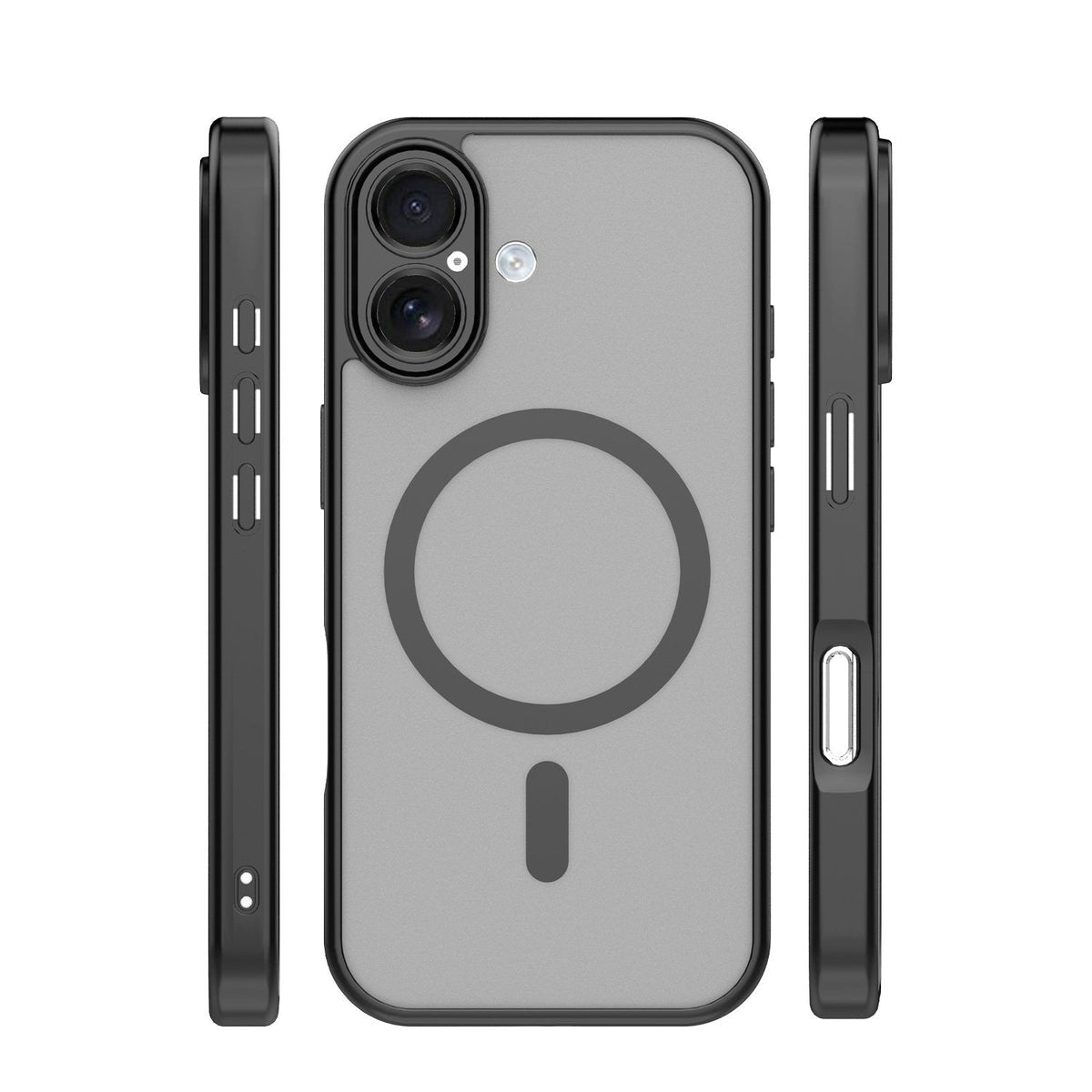 Mag Matt apvalks iPhone 17 6,3" / 18 6,3" ar melnu kameras aizsardzību