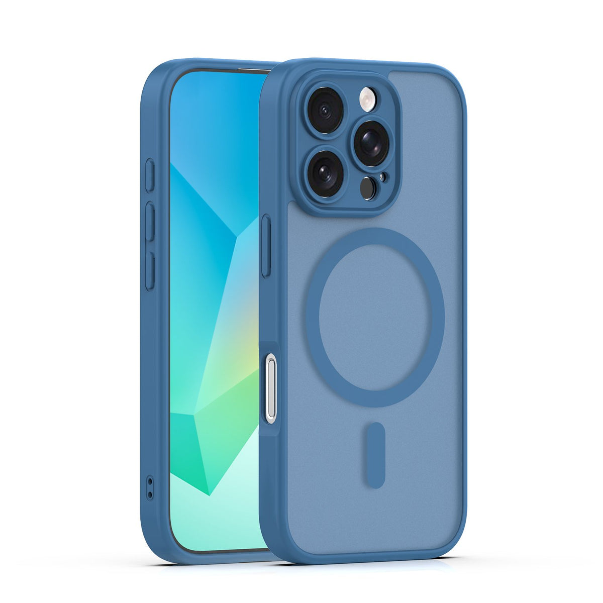 Matēts TPU vāciņš iPhone 16 Pro Max 6,9", tumši zils