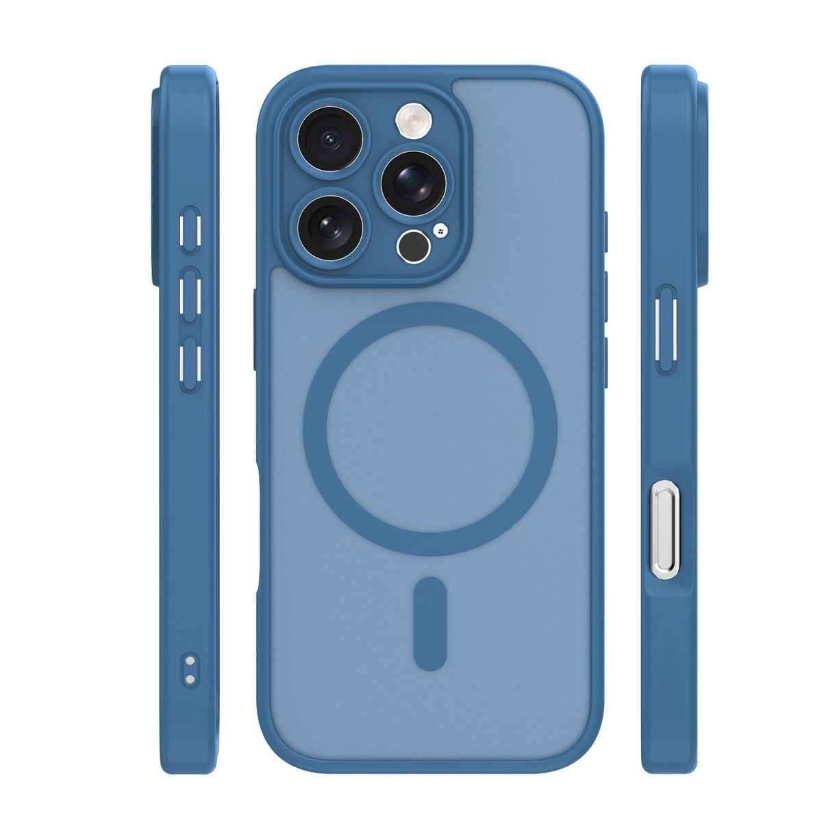 Matēts TPU vāciņš iPhone 16 Pro 6,3", tumši zils