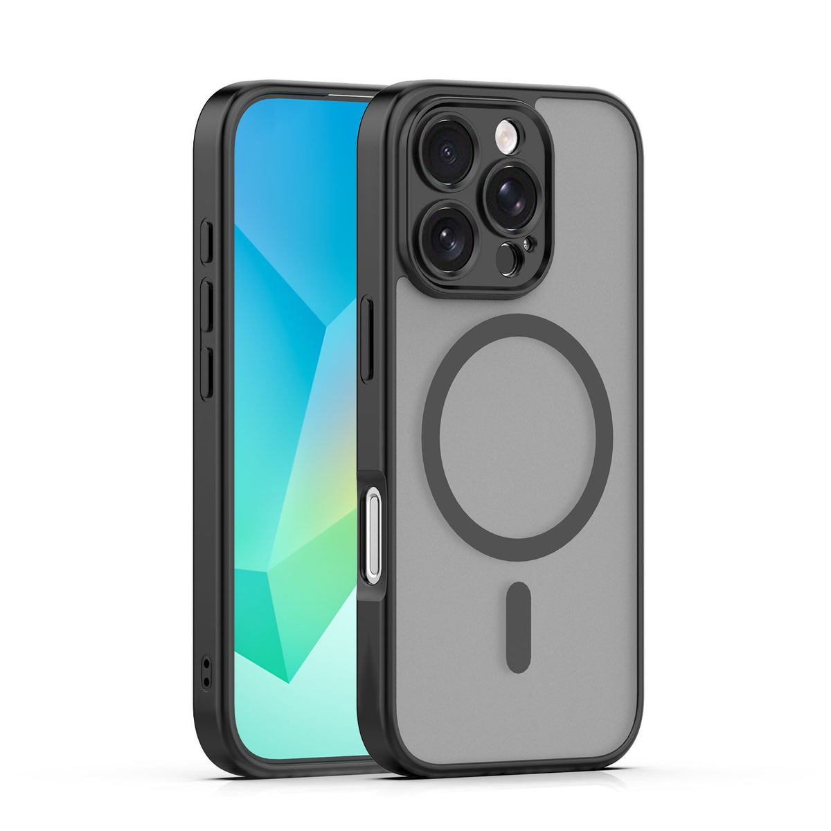 Matēts TPU vāciņš iPhone 16 Pro Max 6,9", melns