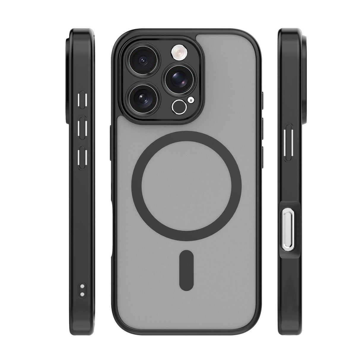 Matēts TPU vāciņš iPhone 16 Pro Max 6,9", melns