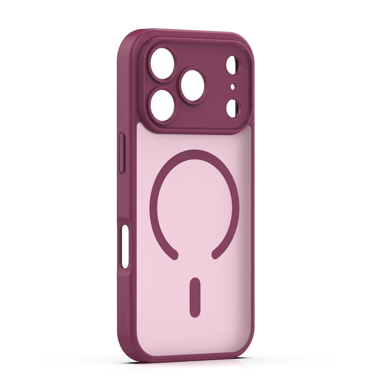 Mag Matt apvalks iPhone 17 Pro Max 6,9" / 18 Pro Max 6,9" – bordo krāsā ar kameras aizsardzību