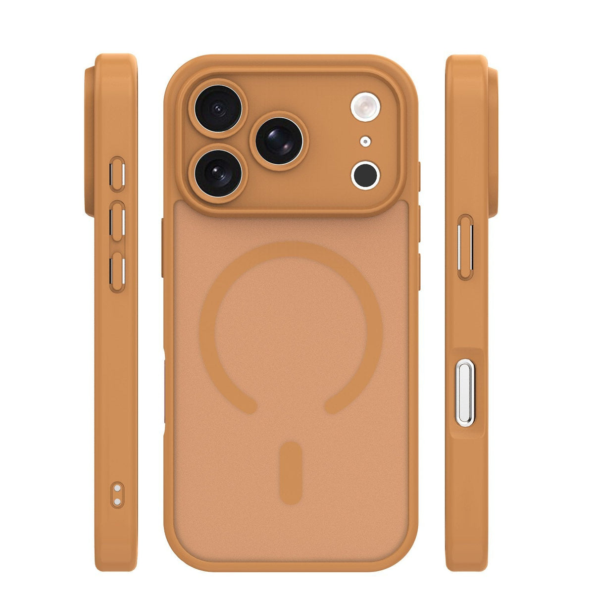 Mag Matt apvalks iPhone 17 Pro Max 6,9" / 18 Pro Max 6,9" brūns ar precīziem caurumiem