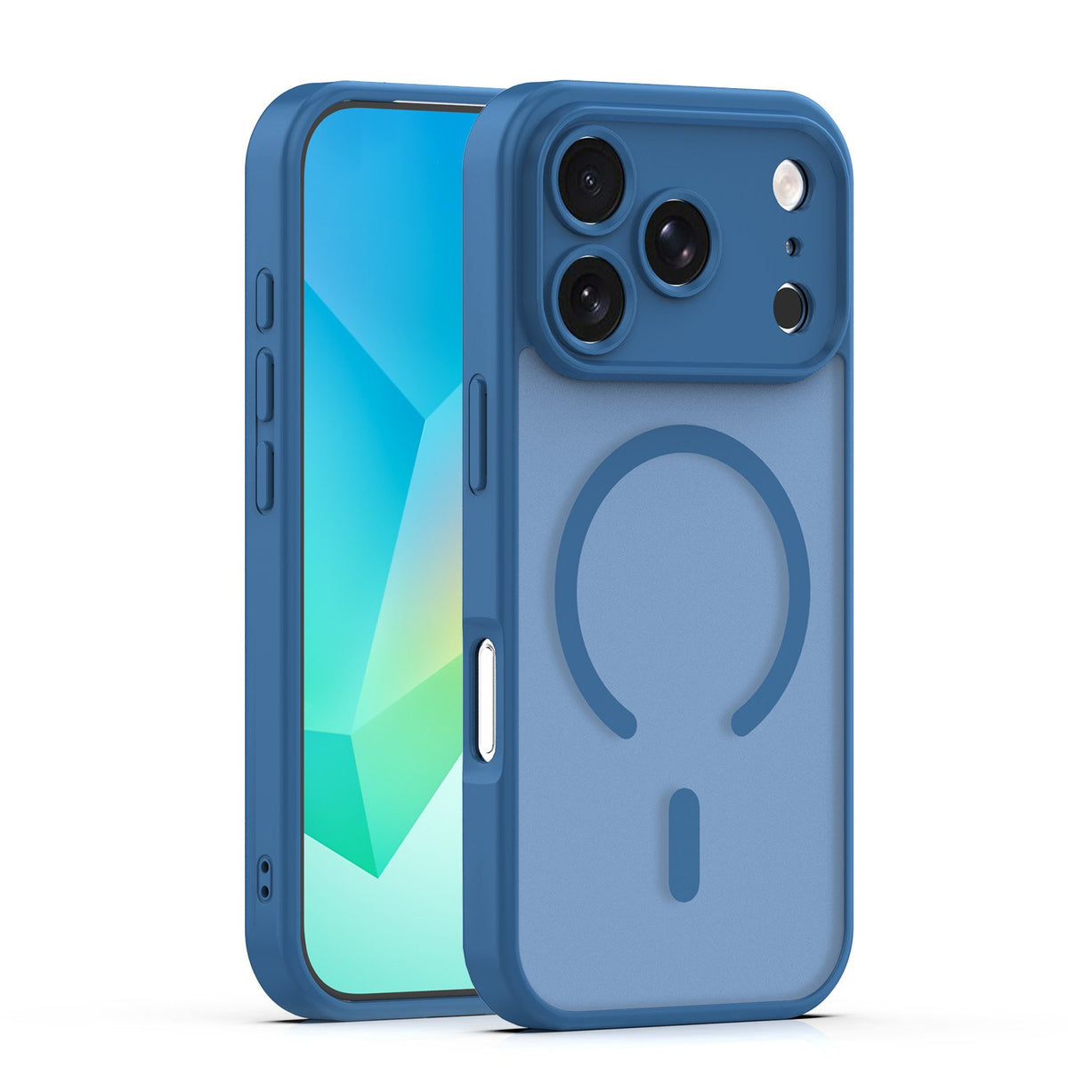 Mag Matt apvalks iPhone 17 Pro Max 6,9" / 18 Pro Max 6,9" tumši zils ar kameras aizsardzību