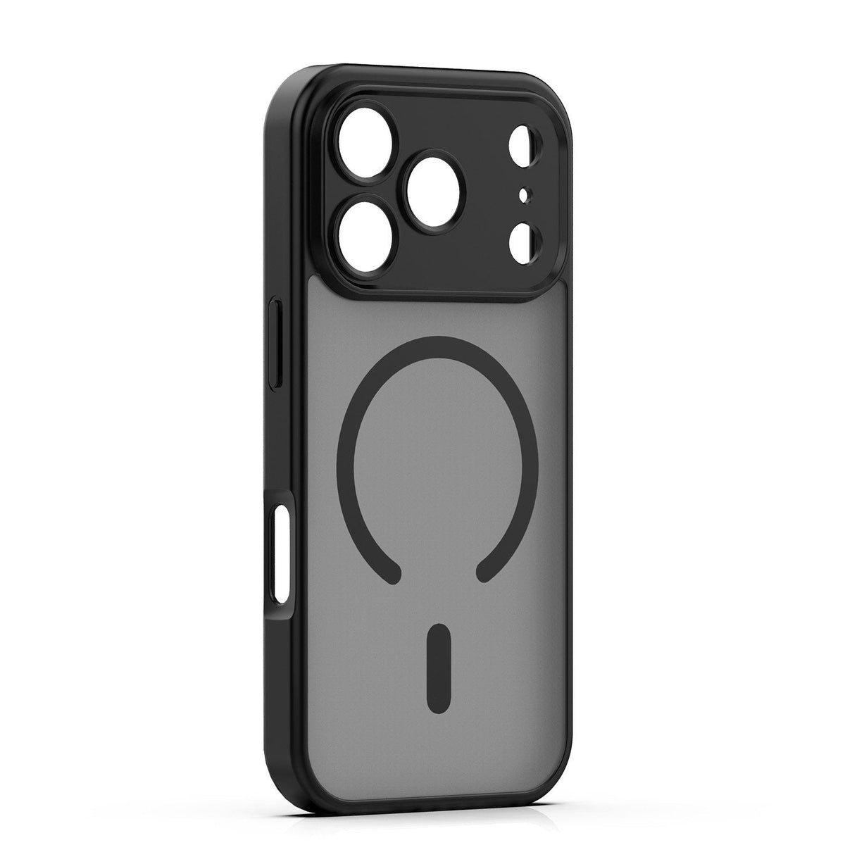 Mag Matt apvalks iPhone 17 Pro 6,3" / 18 Pro 6,3" – melns, ar kameras aizsardzību
