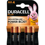 Duracell MN 1500 Plus Power Boost AA (LR6) blistera iepakojumā 4 gab.