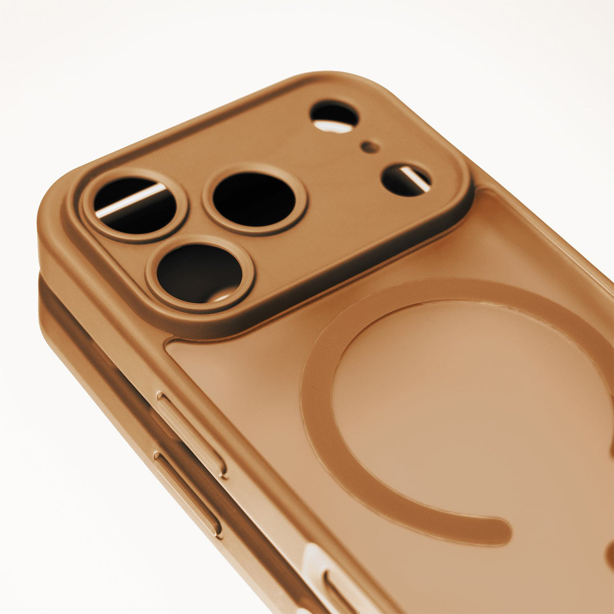 „Mag Matt“ apvalks iPhone 17 Pro 6,3" / iPhone 18 Pro 6,3" brūns ar lielu atvērumu