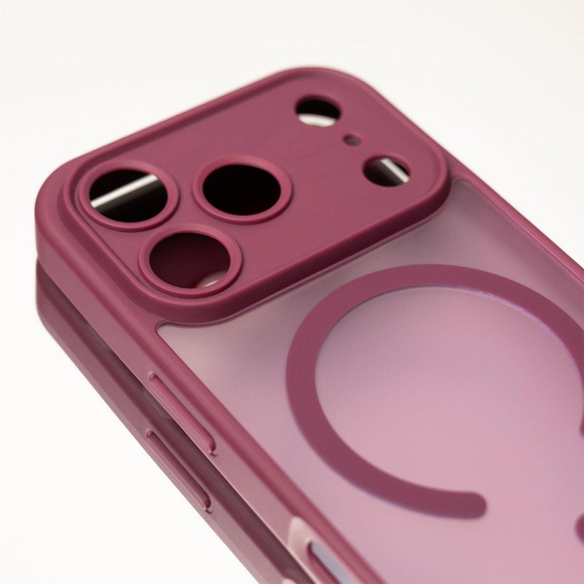 Mag Matt apvalks iPhone 17 Pro 6,3" / 18 Pro 6,3" – bordo krāsā ar kameras aizsardzību