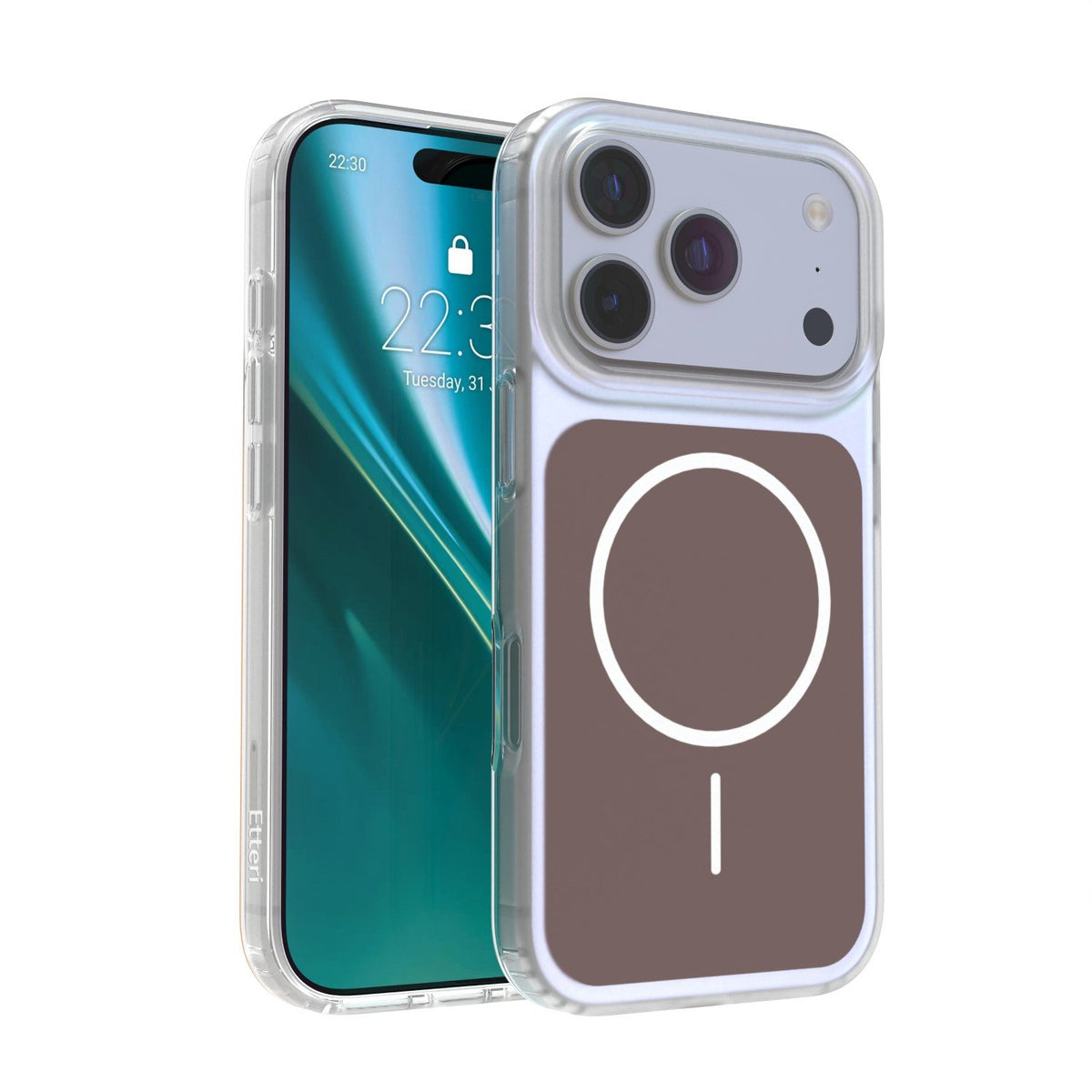 „Etteri Hidden Pearl“ vāciņš iPhone 17 Pro / 18 Pro 6,3" brūns