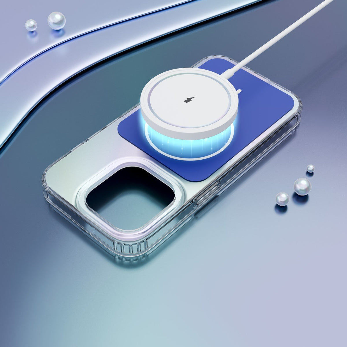 Etteri Hidden Pearl vāciņš iPhone 15 Pro 6,1", tumši zils