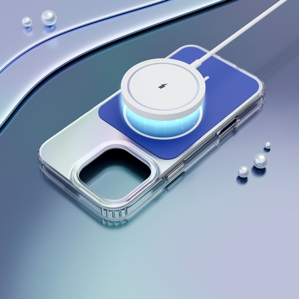 Etteri Hidden Pearl vāciņš iPhone 16 Pro 6,3", tumši zils
