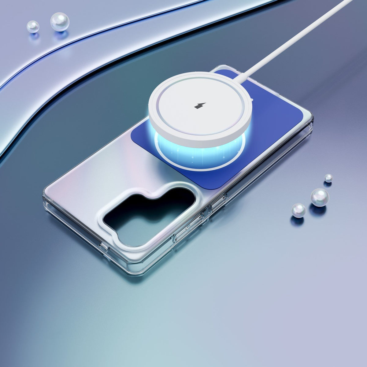 Etteri Hidden Pearl vāciņš Samsung Galaxy S25 Ultra, tumši zils