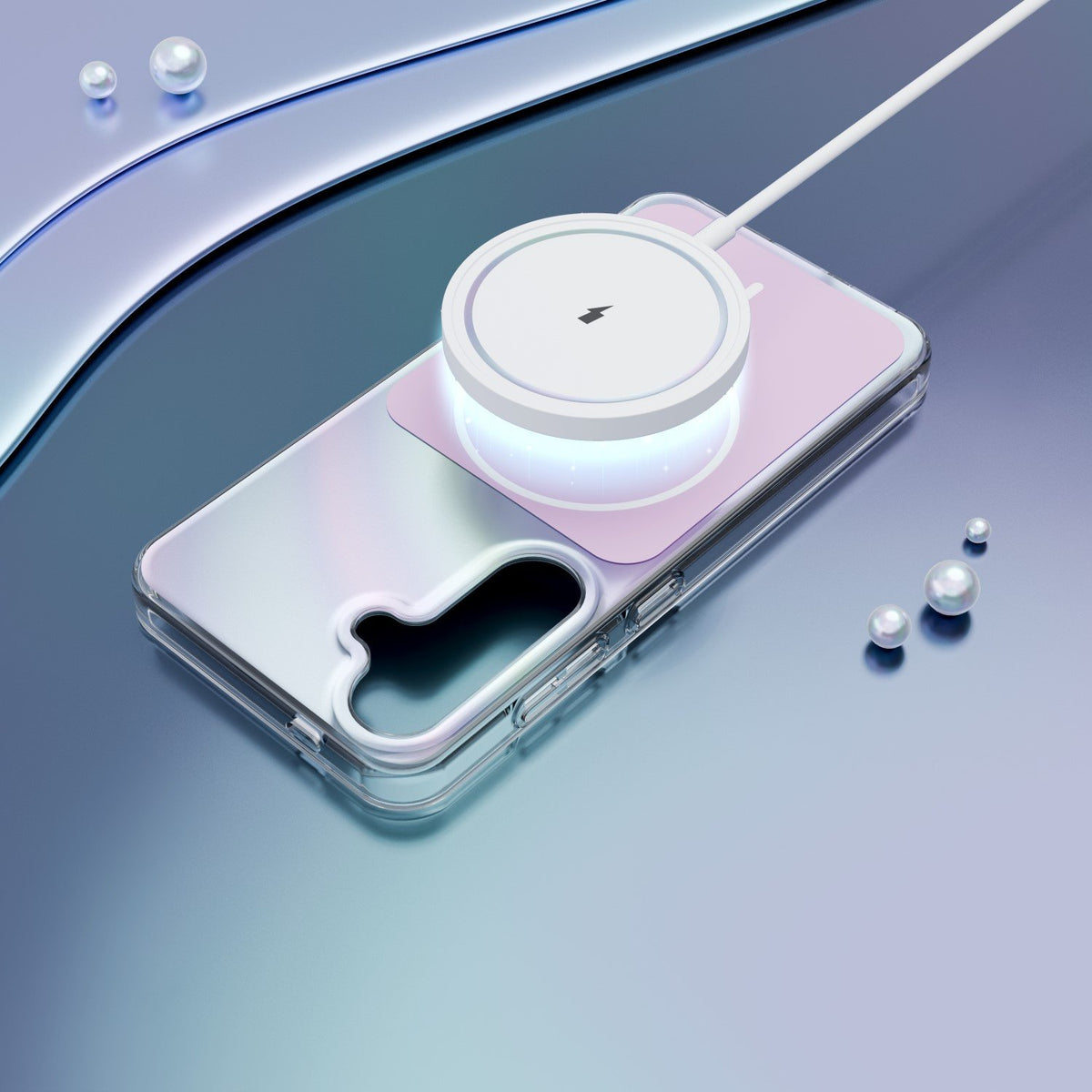 Etteri Hidden Pearl vāciņš Samsung Galaxy S25, rozā