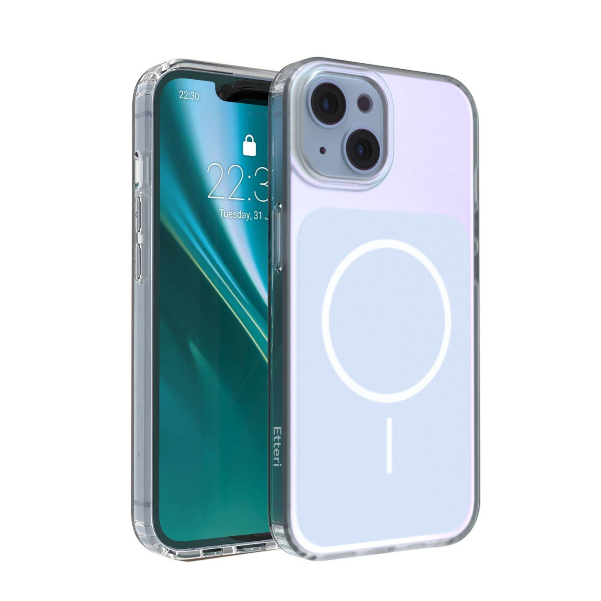 Etteri Hidden Pearl vāciņš iPhone 14 6,1", gaiši zils
