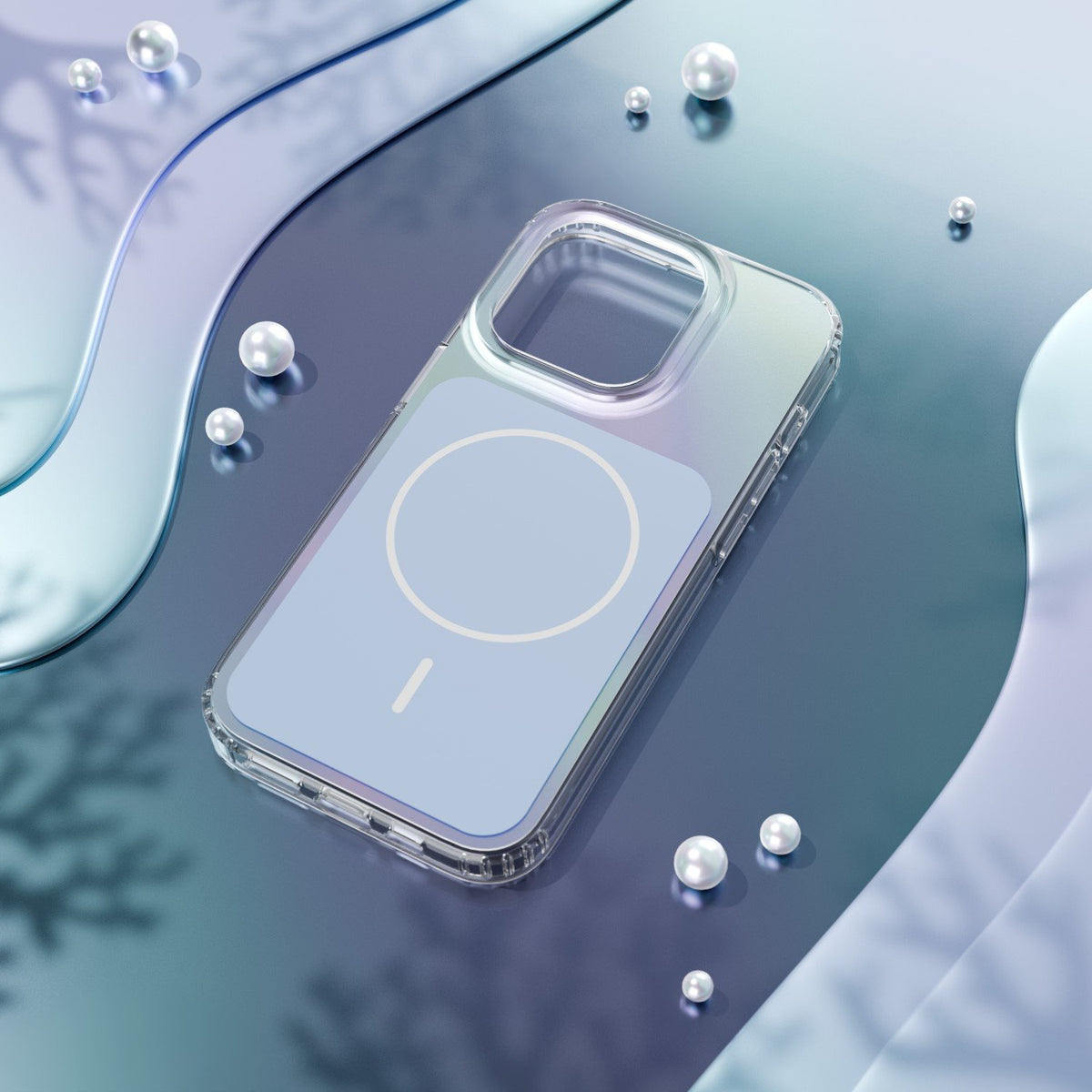 Etteri Hidden Pearl vāciņš iPhone 14 6,1", gaiši zils