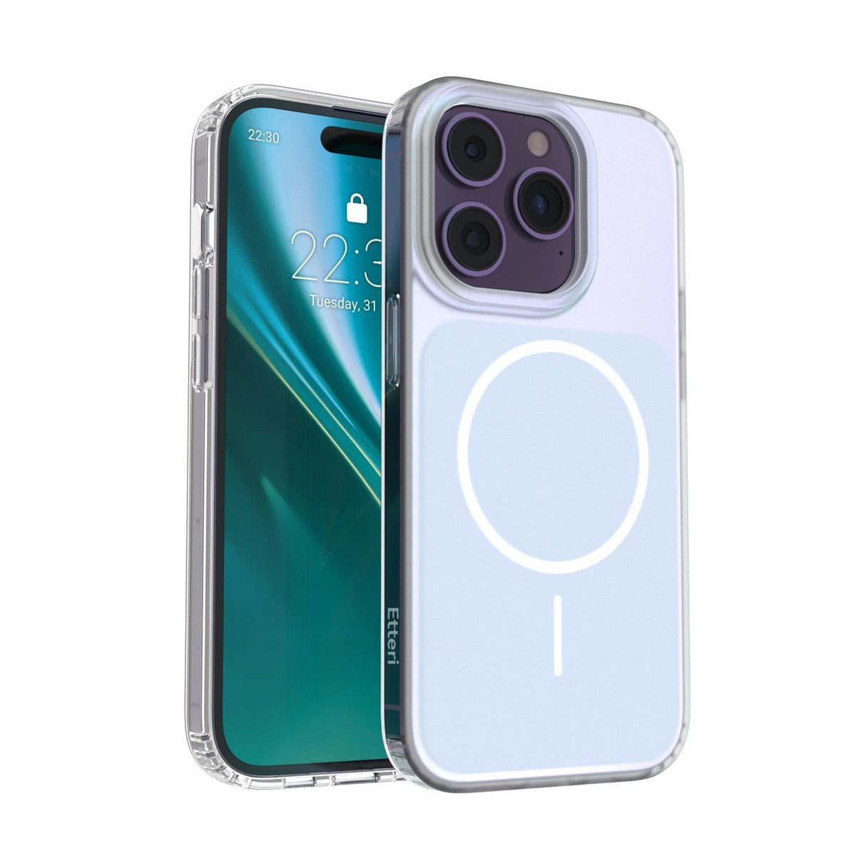 Etteri Hidden Pearl vāciņš iPhone 14 Pro 6,1", gaiši zils