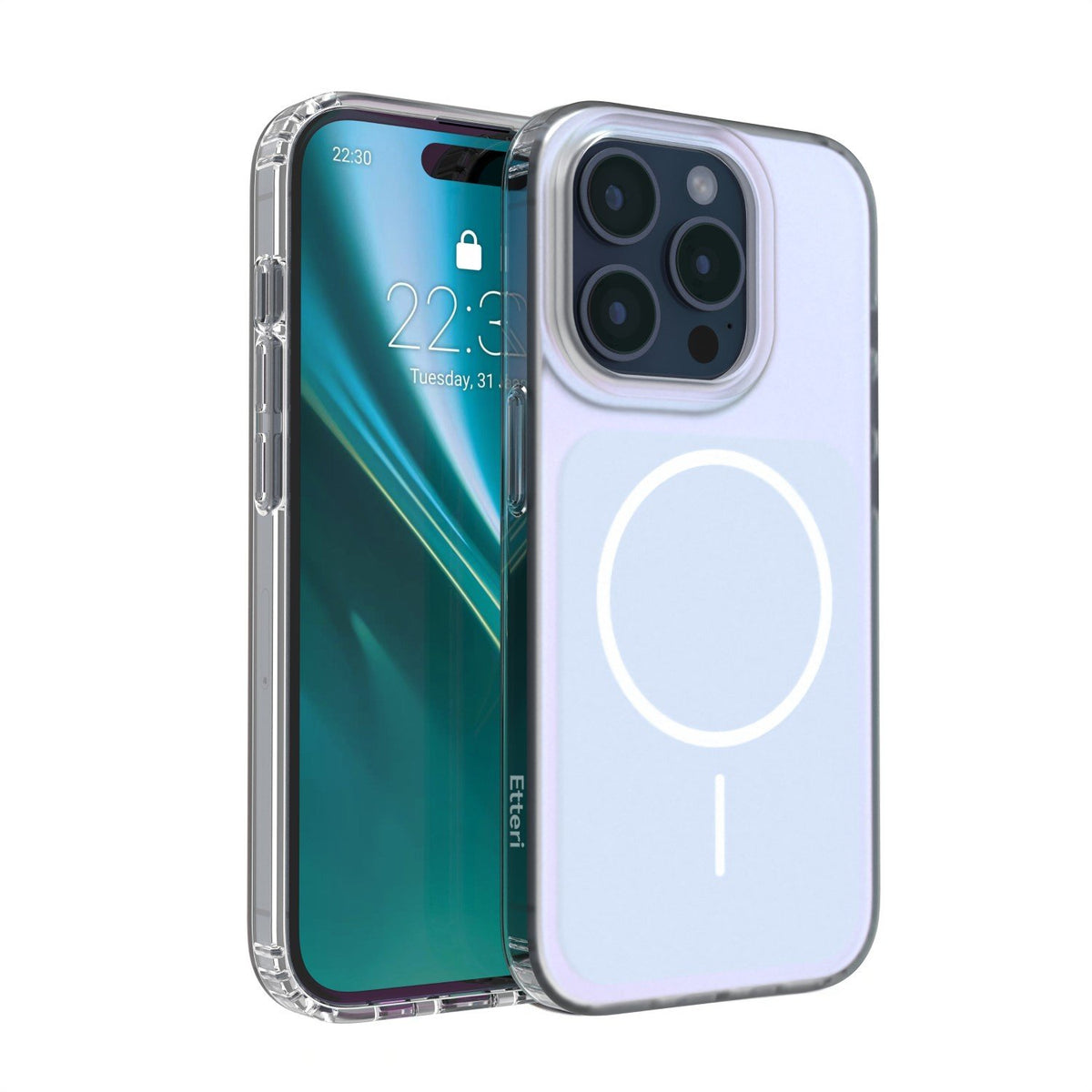 Etteri Hidden Pearl vāciņš iPhone 15 Pro 6,1", gaiši zils