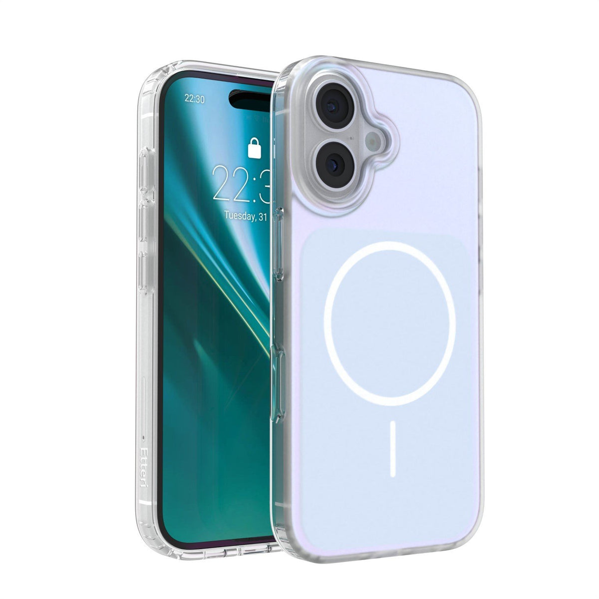 Etteri Hidden Pearl vāciņš iPhone 16 6,1", gaiši zils