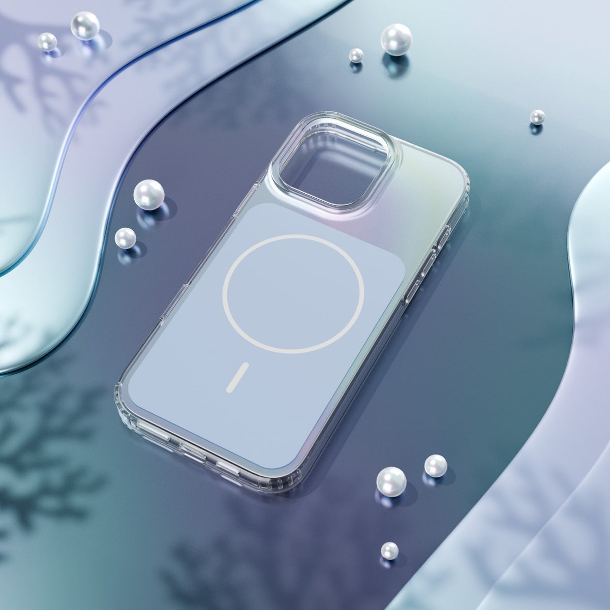 Etteri Hidden Pearl vāciņš iPhone 16 6,1", gaiši zils
