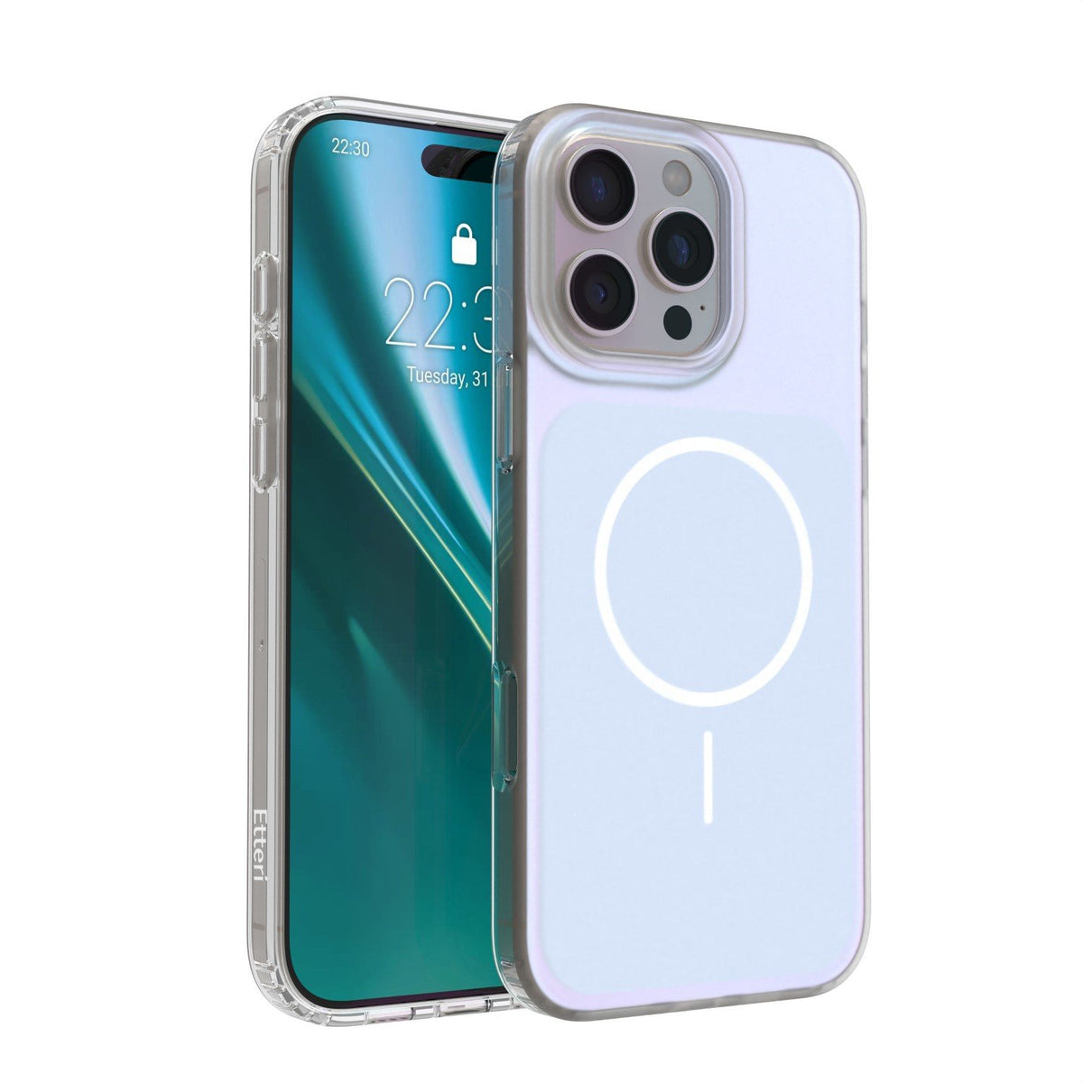 Etteri Hidden Pearl vāciņš iPhone 16 Pro 6,3", gaiši zils