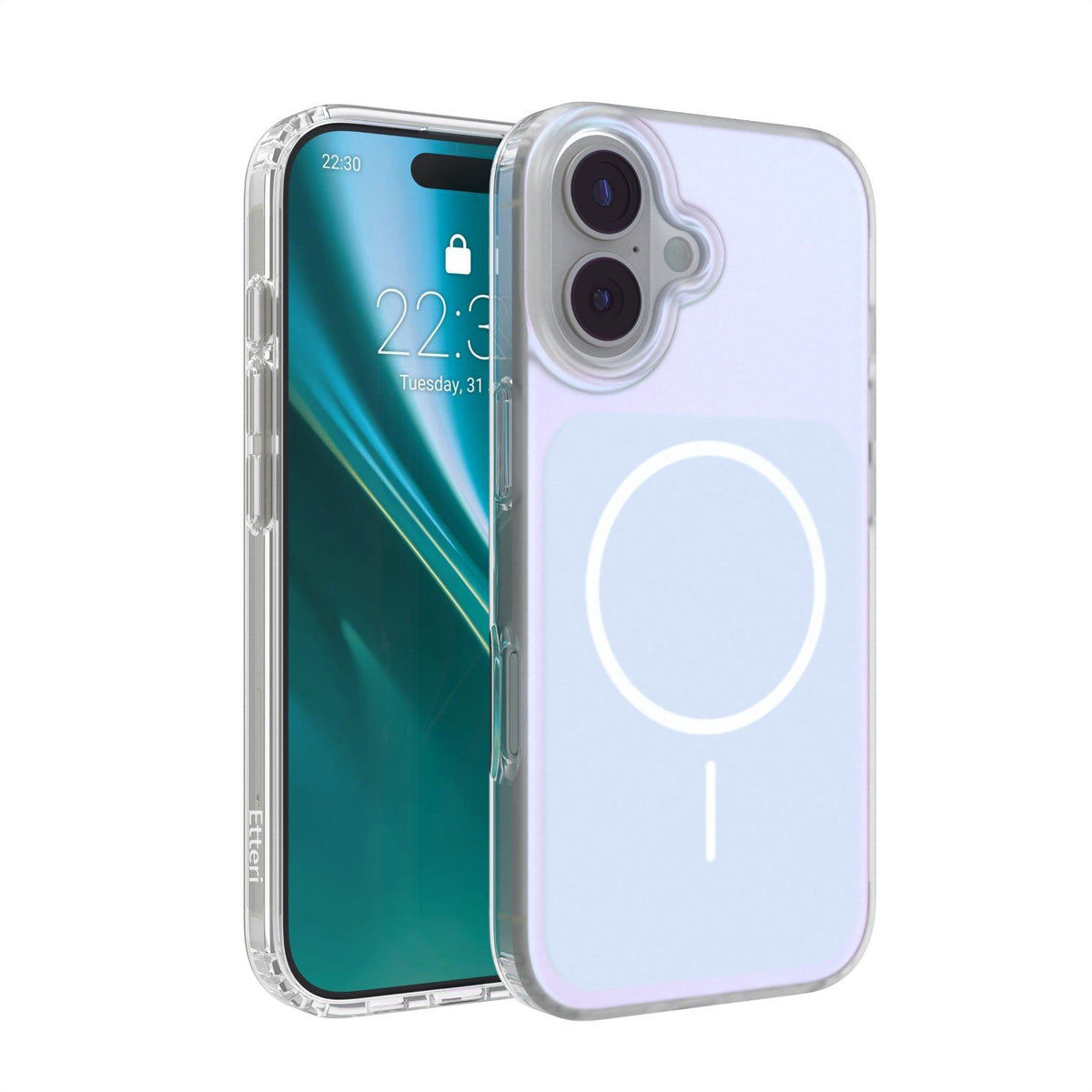 Etteri Hidden Pearl vāciņš iPhone 17 6,3", gaiši zils
