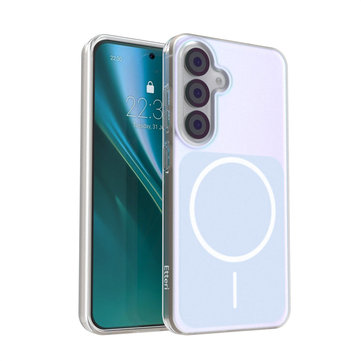 Etteri Hidden Pearl vāciņš Samsung Galaxy S25, gaiši zils