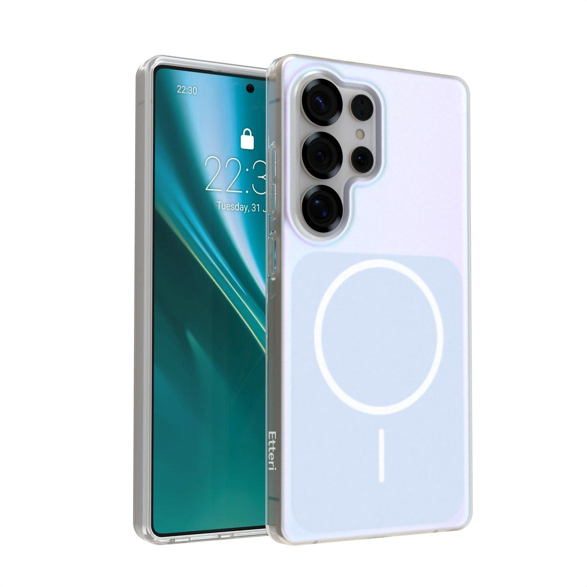 Etteri Hidden Pearl vāciņš Samsung Galaxy S25 Ultra, gaiši zils