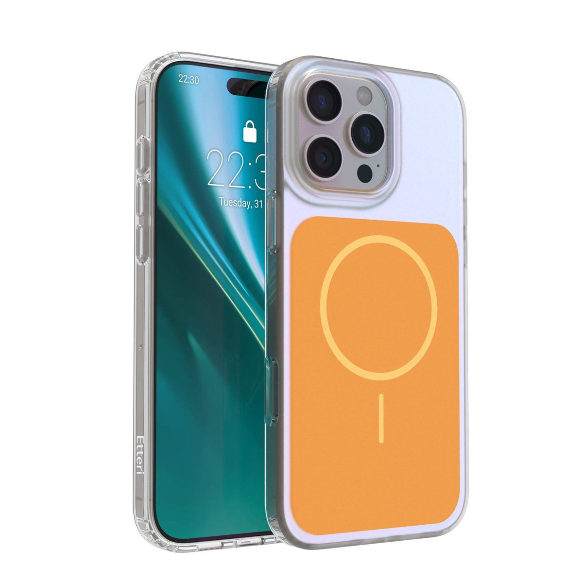 Etteri Hidden Pearl vāciņš iPhone 16 Pro 6,3", oranžs